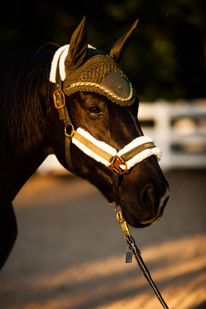 Royal Equestrian Premium Ear Bonnet Olive Full