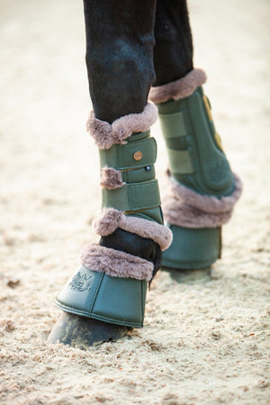 Royal Equestrian Lined Brushing Boots Olive