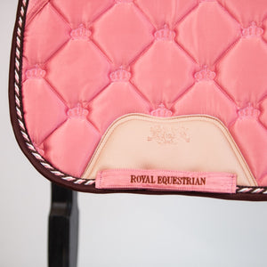 Royal Equestrian Dressage Saddle Pad Pink Full