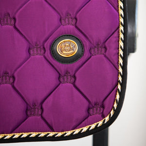 Royal Equestrian Jump Saddle Pad Purple Black Full