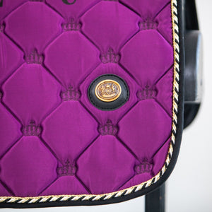 Royal Equestrian Jump Saddle Pad Purple Black Full