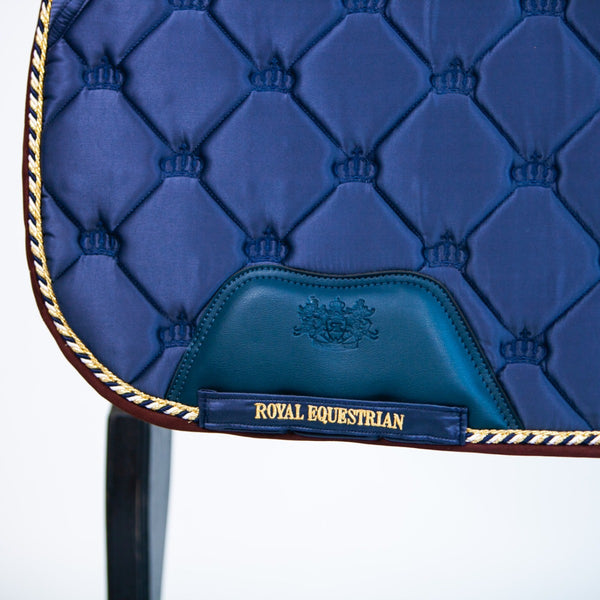 Royal Equestrian Dressage Saddle Pad Navy Full