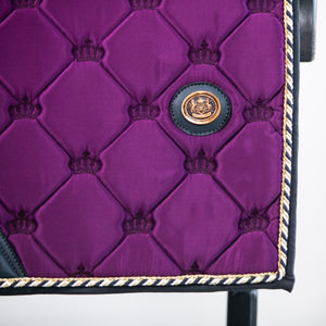 Royal Equestrian Dressage Saddle Pad Purple Navy Full