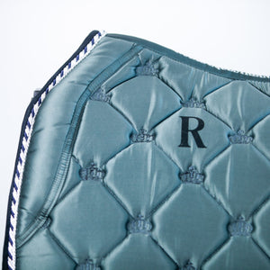 Royal Equestrian Dressage Saddle Pad Marine Blue Full