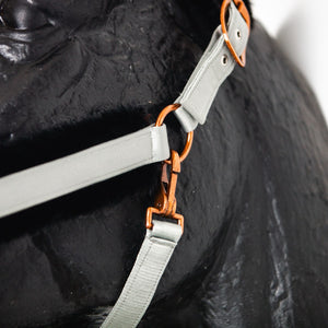 Royal Equestrian Fur Halter Silver Black Full