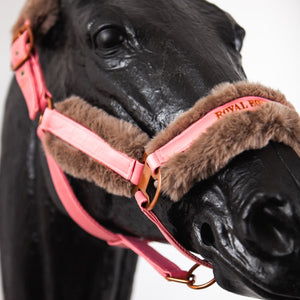 Royal Equestrian Fur Halter Pink Full