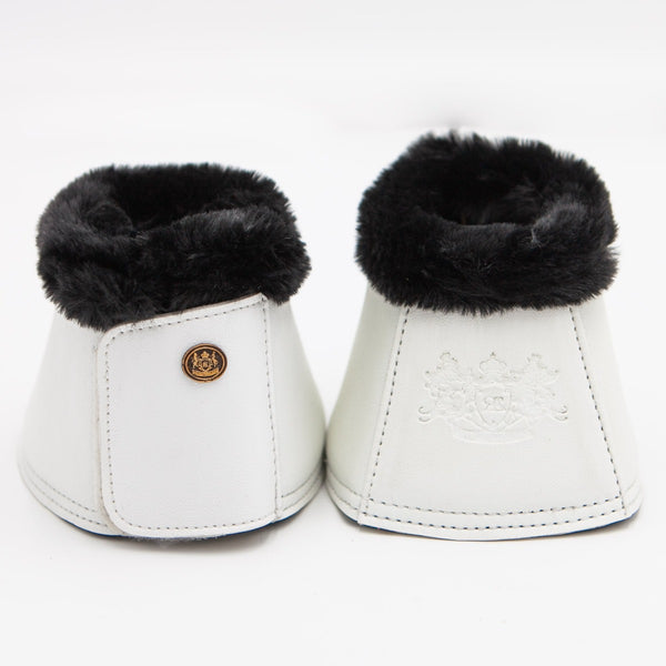 Royal Equestrian Premium Bell Boots White Black