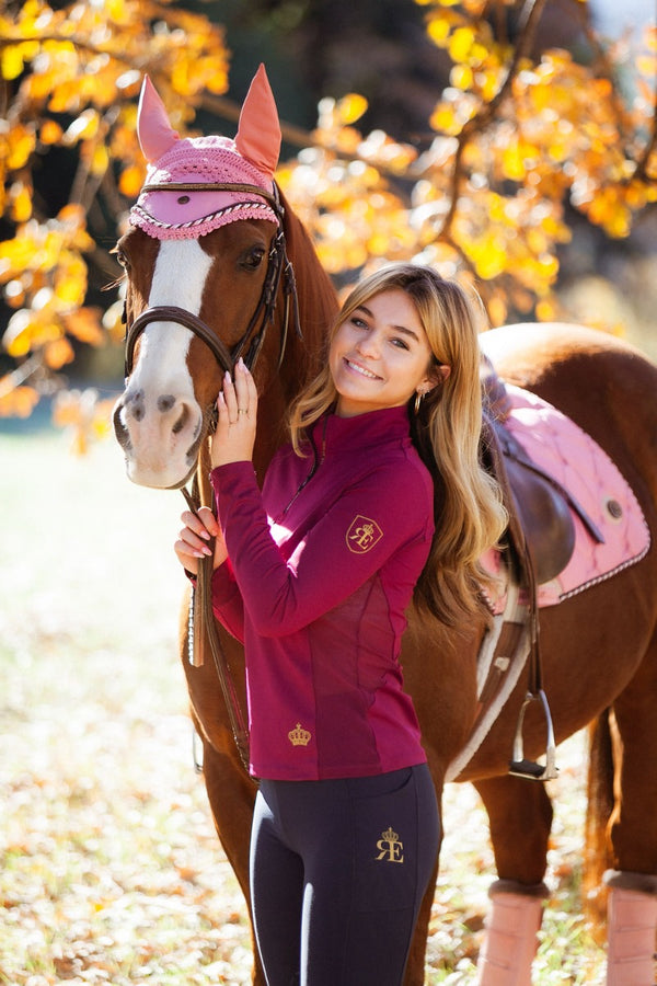 Royal Equestrian Dressage Saddle Pad Pink Full