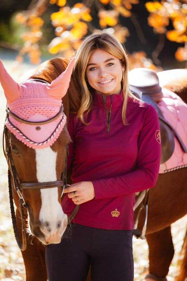 Royal Equestrian Jump Saddle Pad Pink Full