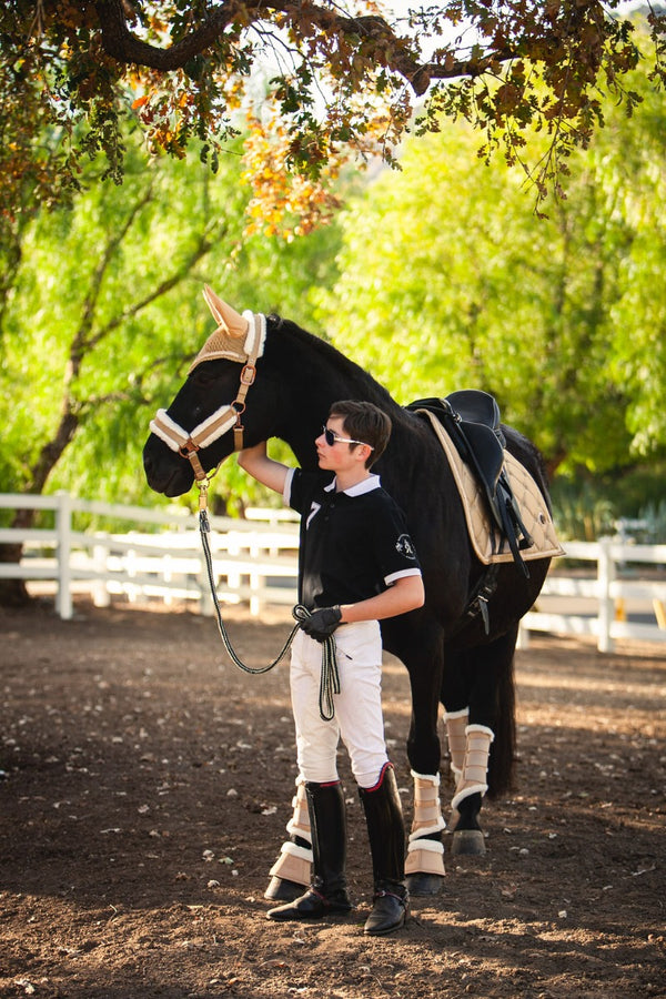 Royal Equestrian Lined Brushing Boots Champagne