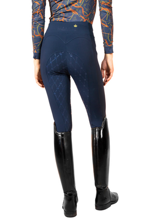 Royal Equestrian Full Grip Riding Tights Navy