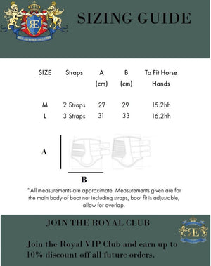 Royal Equestrian Lined Brushing Boots Marine