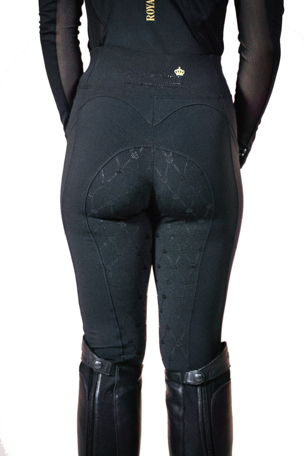 Royal Equestrian Full Grip Riding Tights Black