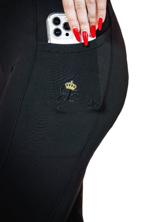 Royal Equestrian Full Grip Riding Tights Black