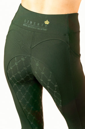 Royal Equestrian Full Grip Riding Tights Olive