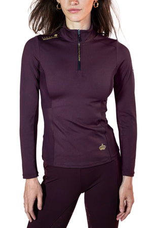 Royal Equestrian Liberte Base Layer Burgundy