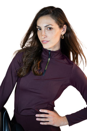 Royal Equestrian Liberte Base Layer Burgundy