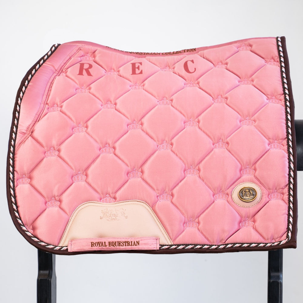 Royal Equestrian Dressage Saddle Pad Pink Full