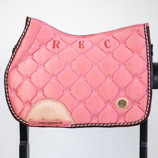 Royal Equestrian Jump Saddle Pad Pink Full