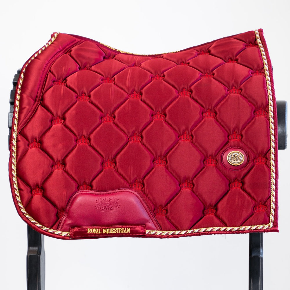 Royal Equestrian Dressage Saddle Pad Red Full