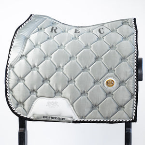 Royal Equestrian Dressage Saddle Pad Silver Full