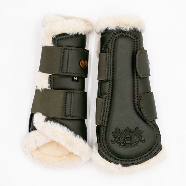 Royal Equestrian Lined Brushing Boots Olive